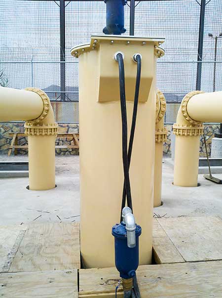 Installation of stormwater pump station 