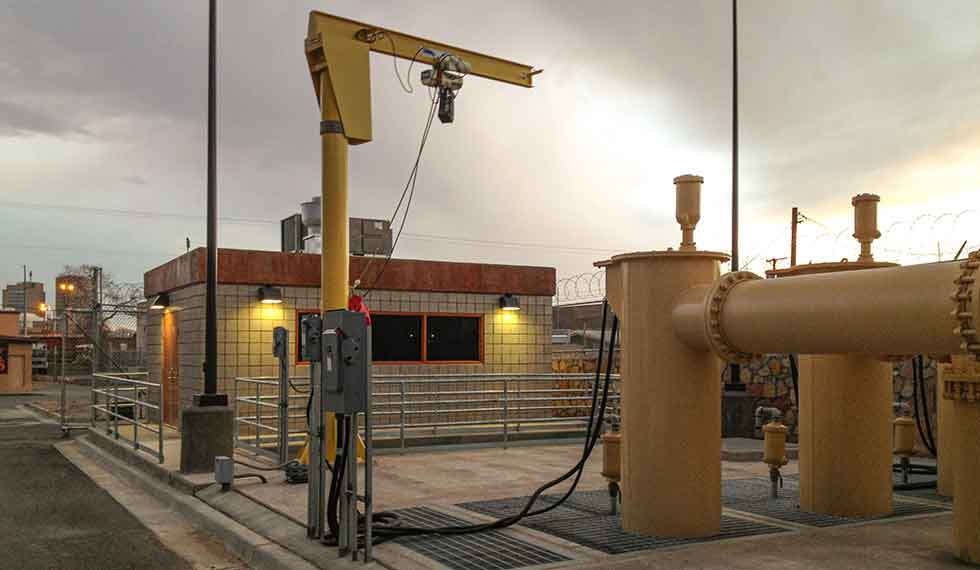 Installation of stormwater pump station 