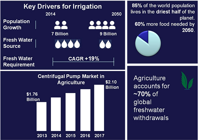 Global water scarcity and rising food demands
