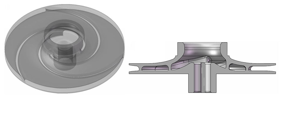 IMAGE 4: Reverse engineered impeller design