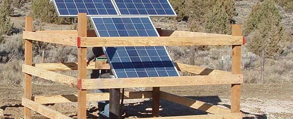 Solar-powered pump