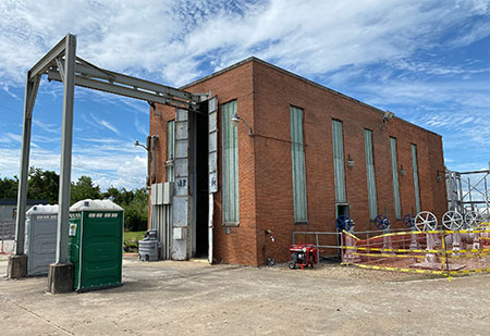 IMAGE 1: Most of the existing pump station’s infrastructure needed repair or replacement. (Images courtesy of Lockwood, Andrews & Newnam)