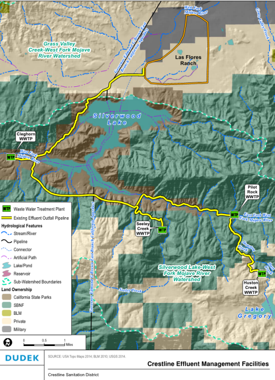 crestline sanitation district map