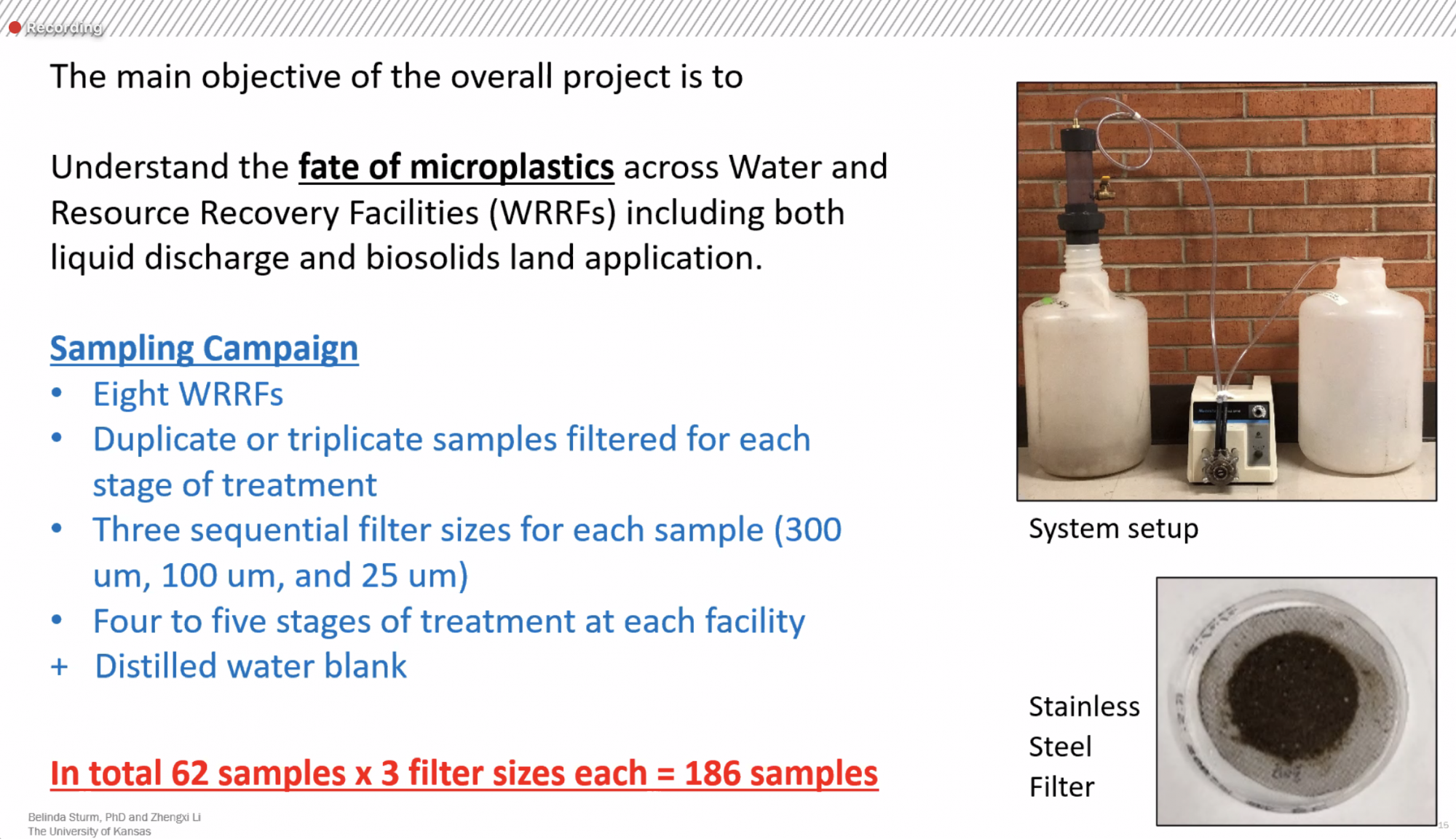 microplastics experiment