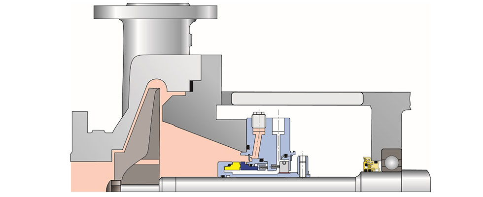 IMAGE 2: Single mechanical seal with Flush Plan 03