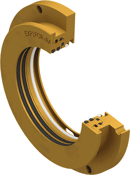 IMAGE 6: A flange-mounted bearing isolator may help bearings avoid axial loading.