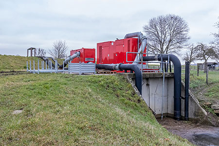 IMAGE 3: Water pump system to control high levels of streams and prevent floods