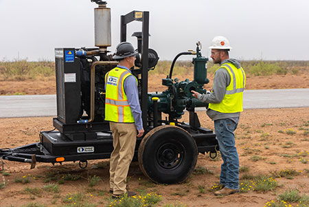 IMAGE 1: Accurate TDH and balanced flow sharing rely on expert on-site collaboration. (Images courtesy of United Rentals)