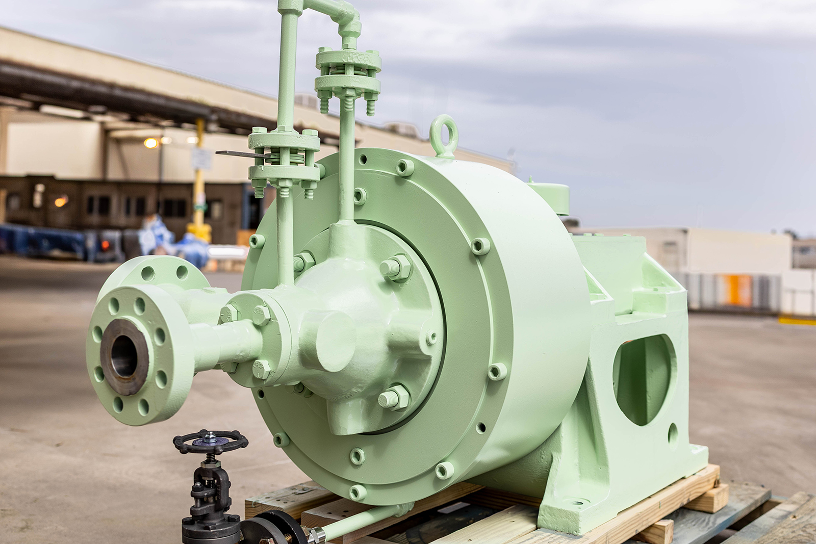 IMAGE 3: A high-pressure, single-stage pitot-tube pump ready for service