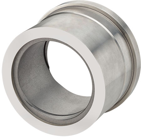 IMAGE 2: A pump bushing assembly with a graphite metal alloy insert and inside diameter groove  (Image courtesy of Graphite Metallizing Corp.)