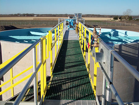IMAGE 1: FRP offers slip and corrosion resistance, making it well-suited for wastewater use. (Images courtesy of Bedford Reinforced Plastics)