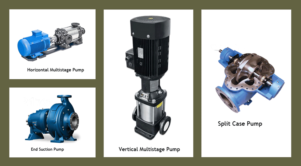 Centrifugal pump types
