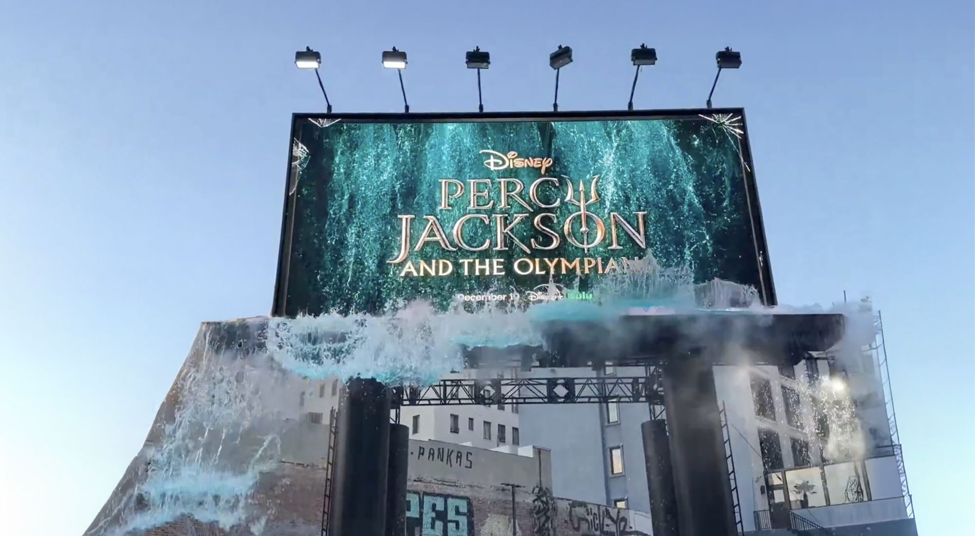 Percy Jackson interactive billboard