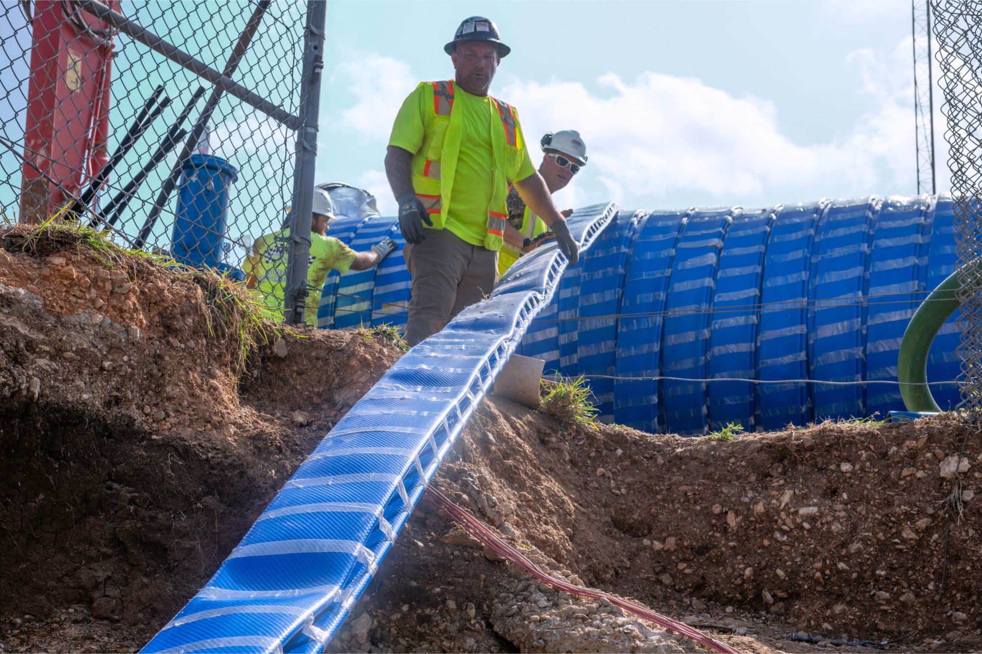 IMAGE 1: Example of FFRPP liner installation (Images courtesy of CPM Pipelines)