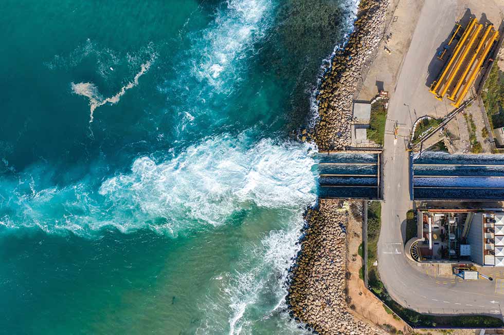 IMAGE 1: A bird's-eye view of a desalination plant (Images courtesy of Flowserve)
