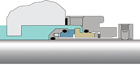 IMAGE 12: Modern cartridge seal with balanced, monolithic seal faces