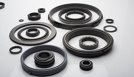 IMAGE 1: Examples of various carbon-graphite element designs utilized in mechanical seals (Images courtesy of METCAR)