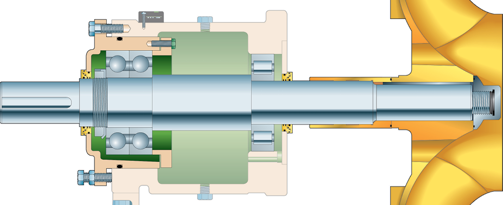 IMAGE 2: Utilizing a precision fit in the sealed and lubricated environment of the power end eliminates adjusting corroded parts leading to leakage.