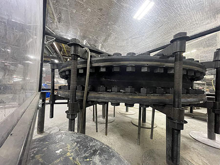 IMAGE 3: 72-inch performance expansion joint during burst testing