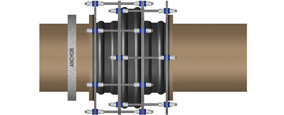 advanced rubber expansion joint arrangement 