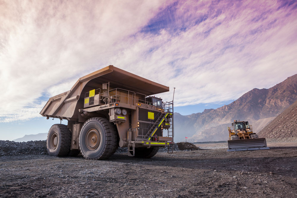 Mining dump truck