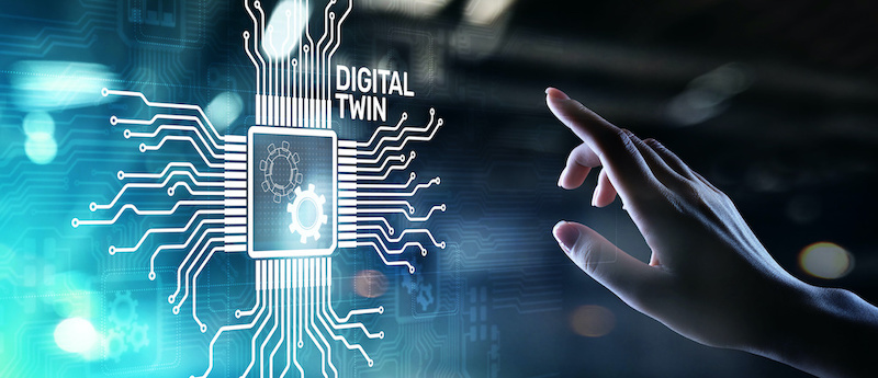 digital twin stock image