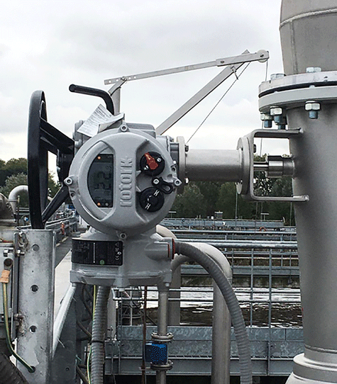 Actuators on an Italian water treatment site