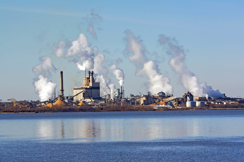 Factory on a river in Virginia