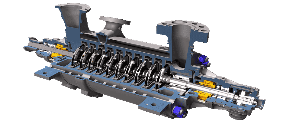 3D simulation of HP BFW pump 