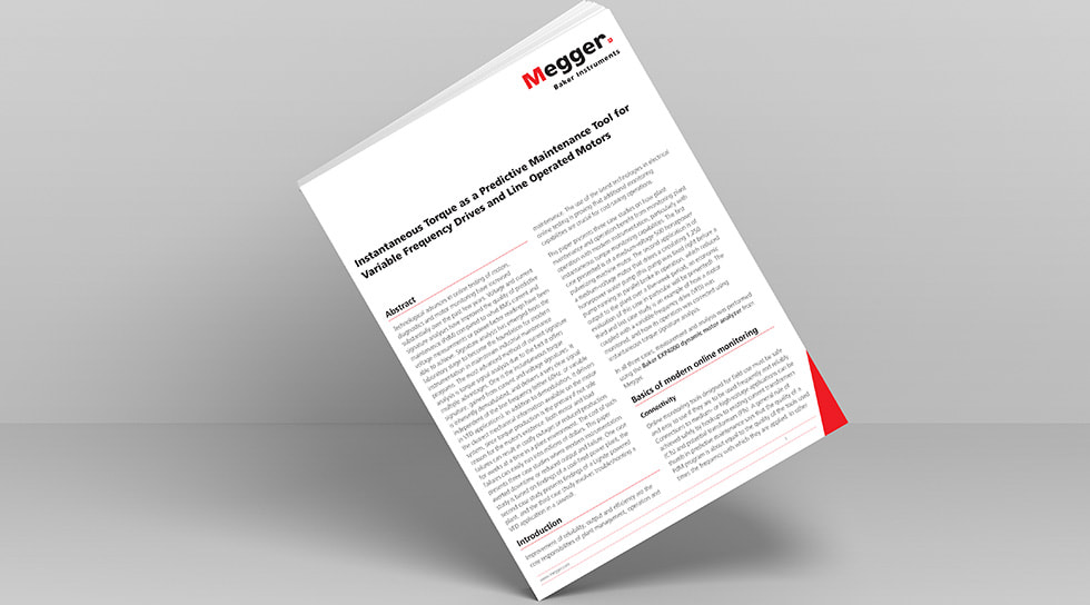 Instantaneous Torque as a Predictive Maintenance Tool for VFDs and Line Operated Motors