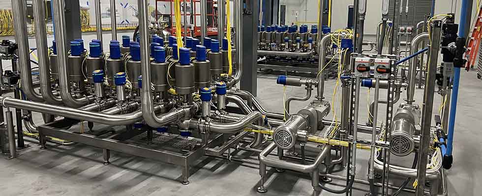 sanitary processing plant