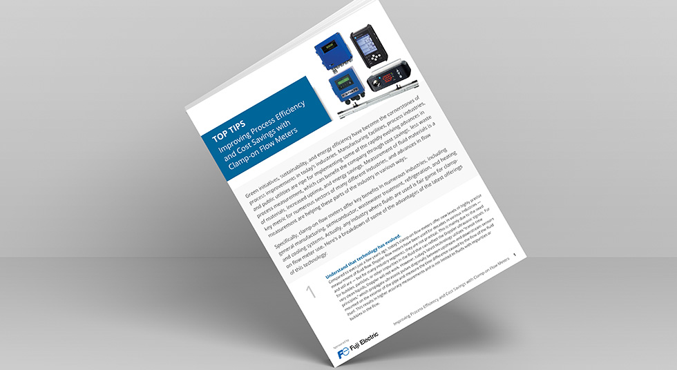 Improving Process Efficiency With Clamp-On Flow Meters