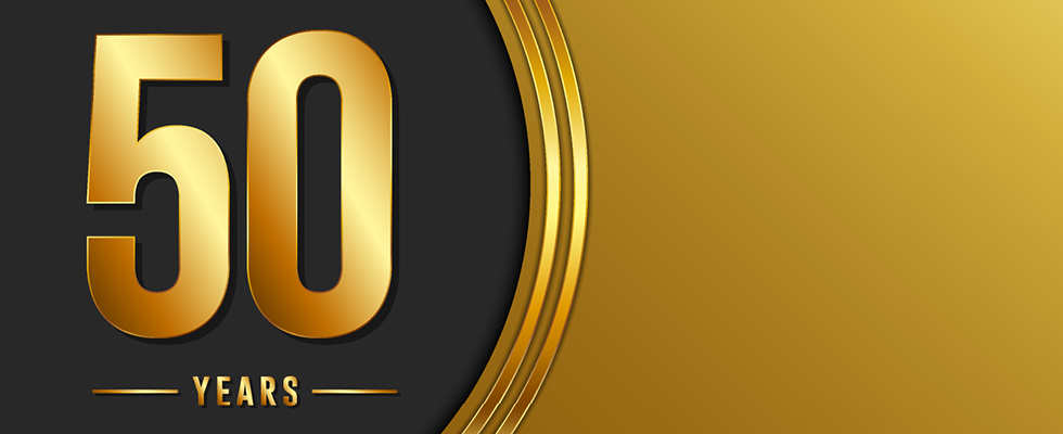 50 Year Anniversary Banner Image