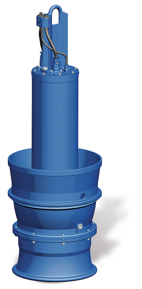 Tubular casing pump