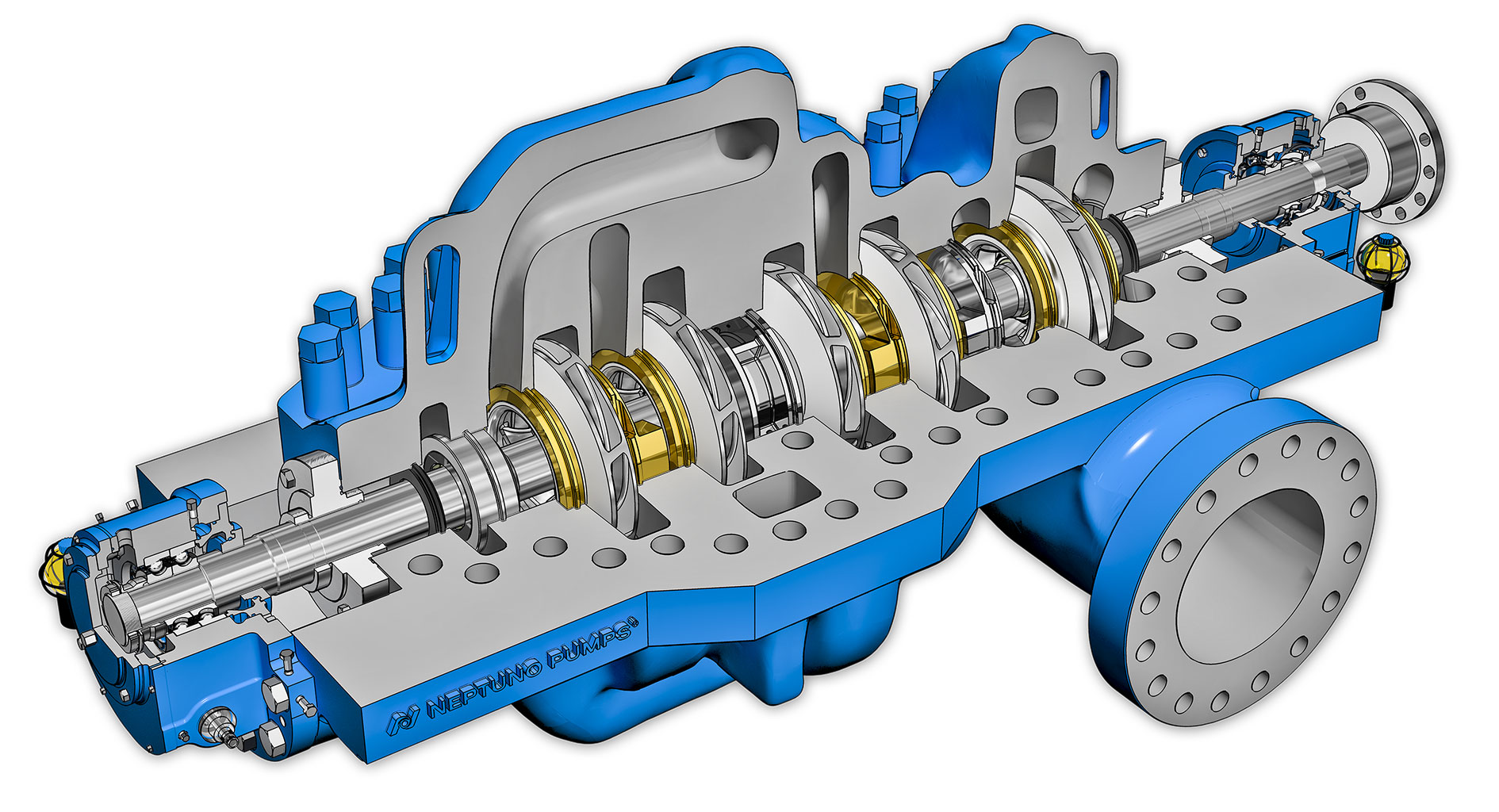 Axial split case pumps are ideal for high-pressure, corrosive applications