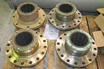 AR-1 bearings installed in flanged bearing housings.