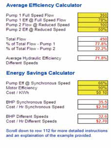 Average Efficiency and Energy Savings Calculators
