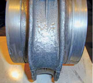 Impeller after incident