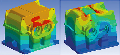 Modal analysis enables one high-speed gearbox supplier to optimize gear case designs to meet strict industry noise and vibration specifications.