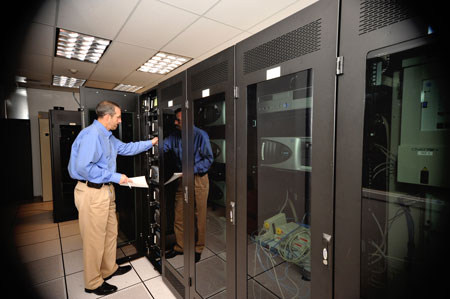 Computer room at the DWSD System Control Center