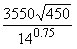 Equation with numbers Suction Specific Spped