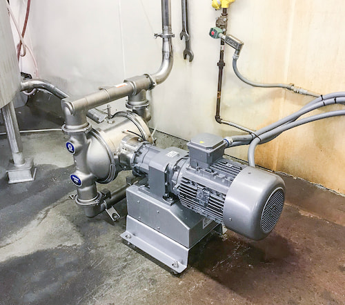 An EODD pump in an installation