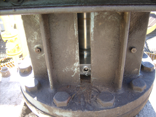 A mechanical seal installed on one of the Philly mixers