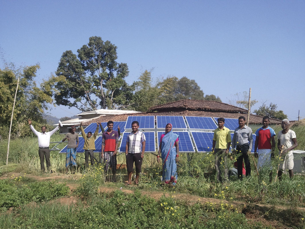 Image 1. Rural farmers in India rely on solar drives to power irrigation pumps. The technology is spreading into the Middle East and Africa markets. (Image and graphic courtesy of ABB)