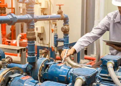 Ask the Engineer Stock Image