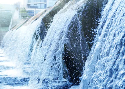 Water treatment stock image