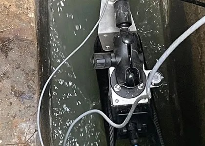 Noncontact radar flow meter in the field