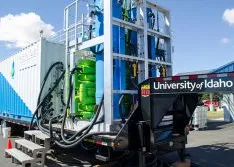 Trailer-Mounted Water Treatment Tests Biochar