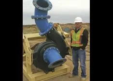 Barge-Mounted Centrifugal Pumps Eliminate Vortex Issues & Minimize Seepage