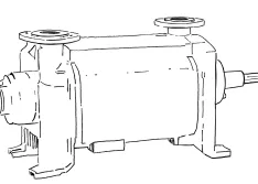 Liquid ring vacuum pump